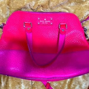 Kate Spade hot Pink color block crossbody